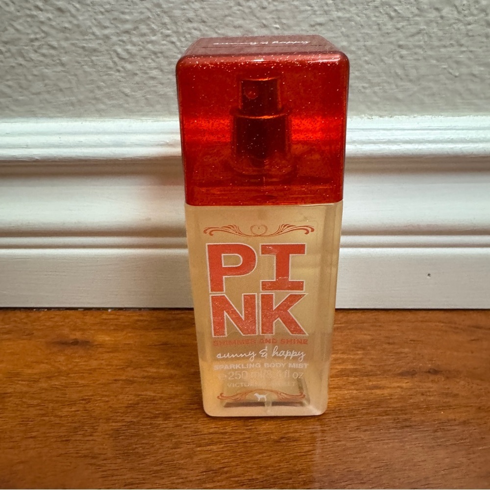 Victoria's Secret Pink Sunny & Happy Shimmer & Shine Sparkling Body Mist 8.4 OZ